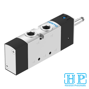 شیر برقی تک بوبین پنوماتیکی 5/2 سایز 1/4 فستو VUVS-L25-M52-MD-G14-FN